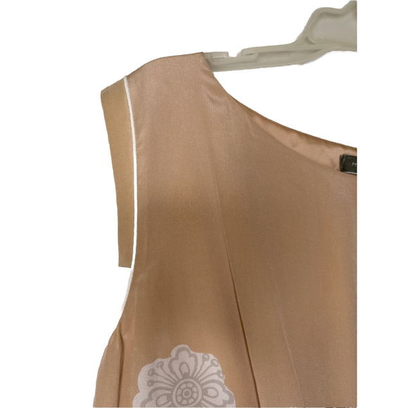 NWT Mint Velvet Women’s European Boutique Floral Light Peach Dress 100% Silk - Picture 7 of 7
